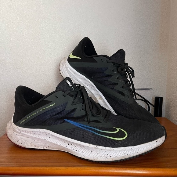 Men's Quest 3 DJ Black Running Shoes DH0203-001 size 13 - Picture 2 of 8